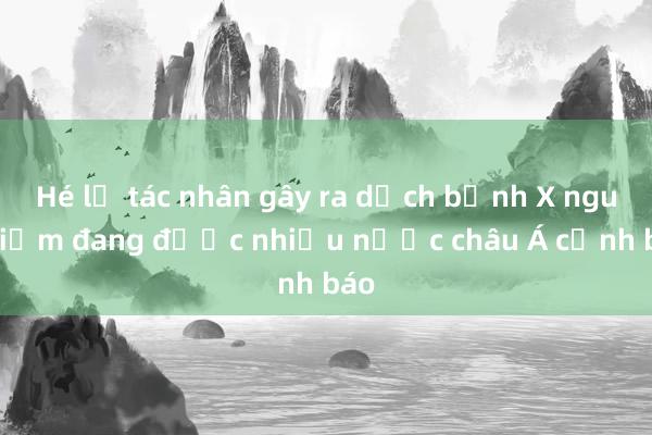 Hé lộ tác nhân gây ra dịch bệnh X nguy hiểm đang được nhiều nước châu Á cảnh báo