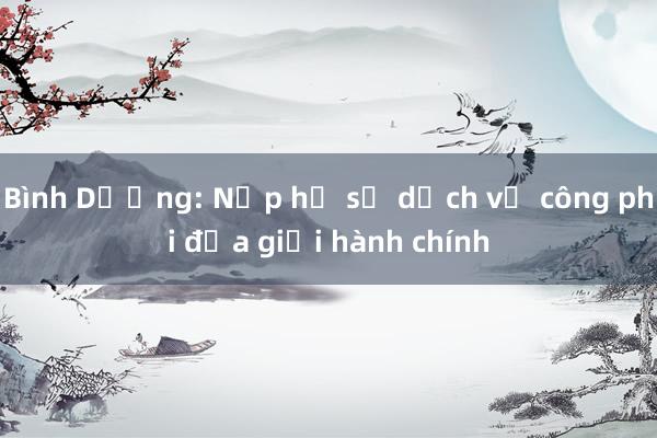 Bình Dương: Nộp hồ sơ dịch vụ công phi địa giới hành chính