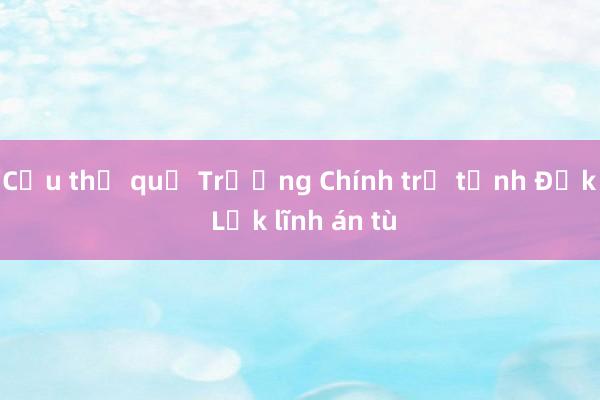 Cựu thủ quỹ Trường Chính trị tỉnh Đắk Lắk lĩnh án tù